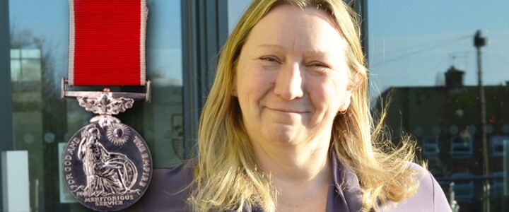 Ms Inwood's British Empire Medal!